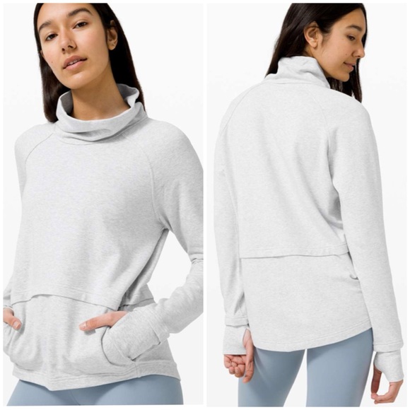 Lululemon Find Your Unwind Pullover in Heathered Core Ultra Light Grey [T16] - Picture 7 of 9